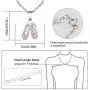 GemsChest 925 Sterling Silver Childrens Ballerina Necklace Jewelry Cubic Zirconia Ballet Slippers Shoes Necklace for Teen & Dancer 18'' GemsChest 925 Sterling Silver Childrens Ballerina Necklace Jewelry Cubic Zirconia Ballet Slippers Shoes Necklace for Teen & Dancer 18''