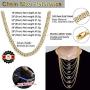 ChainsHouse Cuban Chain Necklace for Men Women Two-Tone Jewelry 6mm-10mm Wide 18K Gold Plated Curb Link Chain (18'',20'',22'',24'',26'',28'',30''), Send Gift Box