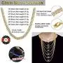 ChainsHouse Cuban Chain Necklace for Men Women Two-Tone Jewelry 6mm-10mm Wide 18K Gold Plated Curb Link Chain (18'',20'',22'',24'',26'',28'',30''), Send Gift Box