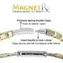 MagnetRX® Titanium Magnetic Therapy Necklace - Natural Pain Relief for Neck Arthritis, Back, Shoulder Pain, Headache and Migraine Relief Magnetic Necklace (Silver & Gold, 19.25 Inches) MagnetRX® Titanium Magnetic Therapy Necklace - Natural Pain Relief for Neck Arthritis, Back, Shoulder Pain, Headache and Migraine Relief Magnetic Necklace (Silver & Gold, 19.25 Inches)