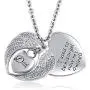 Roy Lopez Heart Cremation Urn Necklace for Ashes Memorial Jewelry -I Used to be his Angel, Now Hes Mine Roy Lopez Heart Cremation Urn Necklace for Ashes Memorial Jewelry -I Used to be his Angel, Now Hes Mine