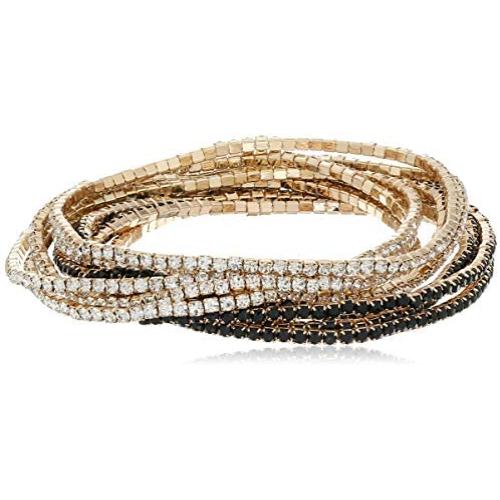 GUESS ''Color Me Pretty 10 Piece Set Beads Stretch Bracelet