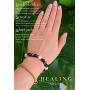 Black Obsidian Bracelet with White Jade Hematite Crystals and Healing Stones. Good luck bracelet for men and women. Wealth and Abundance Money Attraction, Bye Negative Energy, Healing, Strength and Meditation. Good Luck Feng Shui Bracelet. Bracelets for w