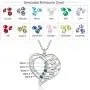 Personalized Mothers Name Heart Necklace with 1-5 Simulated Birthstones Jewelry for Women Mother’s Necklace with 1-5 Children Names Personalized Mothers Name Heart Necklace with 1-5 Simulated Birthstones Jewelry for Women Mother’s Necklace with 1-5 Children Names