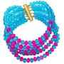 laanc 10 Rows Nigerian Wedding African Beads Jewelry Set Crystal Bridal Jewelry Sets