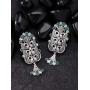 Aheli Ethnic Vintage Bohemian Style Indian Oxidized Finish Dangle Earrings Bollywood Wedding Traditional Jewelry for Women Girls