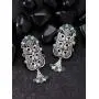 Aheli Ethnic Vintage Bohemian Style Indian Oxidized Finish Dangle Earrings Bollywood Wedding Traditional Jewelry for Women Girls Aheli Ethnic Vintage Bohemian Style Indian Oxidized Finish Dangle Earrings Bollywood Wedding Traditional Jewelry for Women Girls