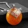 HZMAN Vintage Handmade Tibetan Beeswax Amber Pendant Necklace from Nepal,Yoga Jewelry HZMAN Vintage Handmade Tibetan Beeswax Amber Pendant Necklace from Nepal,Yoga Jewelry