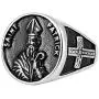 HZMAN Catholic Saint St. Patrick Day Irish Patron Celtic Cross Ring