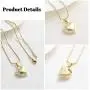 constantlife Cremation Jewelry for Ashes Crystal Edge Heart Stainless Steel Pendant Urn Necklace Funeral Keepsake