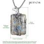 JADENOVA Healing Crystal Necklace for Women Tree of Family Pendant Family Tree Wire Wrapped Jewelry Energy Healing Teardrop pendant (24 Inches Stainless Steel Chain)