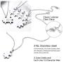 U7 Free Engraving Puzzle Necklace Set of 2/3/4/5/6/7/8 Piece Pendant with Rolo Cable Chain 22'' Personalized BFF/Family/Team Member/Classmates Names Jewelry Sets