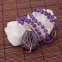 Top Plaza Natural Stone Beads Healing Crystal Necklace Tree of Life Wire Wrapped Teardrop Gemstone Pendant Jewelry for Womens Girls Mother Top Plaza Natural Stone Beads Healing Crystal Necklace Tree of Life Wire Wrapped Teardrop Gemstone Pendant Jewelry for Womens Girls Mother