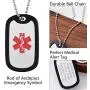 Custom4U Diabetic Medical Alert Necklace for Men Personalized Emergency ID Pendant Eliquis/Blood Thinner/Epilepsy Alert Disease Awareness Jewelry Custom4U Diabetic Medical Alert Necklace for Men Personalized Emergency ID Pendant Eliquis/Blood Thinner/Epilepsy Alert Disease Awareness Jewelry