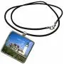 3dRose Florene Architecture - Lighthouse on Cape Cod in Massachusetts - Necklace with Rectangle Pendant (ncl_80839)