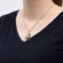 constantlife Cremation Jewelry Memorial Urn Necklace for Ashes Lucky Four-Leaf Clover Design Stainless Steel Pendant Keepsake