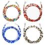 4 Pcs Bead Mask Lanyard with Clips Eyeglass Neck Chain Strap Beads Mask Holders