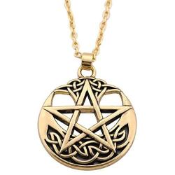 fishhook Wicca Pentacle Pentagram Venus Talisman for Protection Pendant Necklace