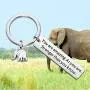 WSNANG Elephant Gift Elephant Lover Gift You are Amazing As You are Stronger Than You Know Keychain Inspiration Elephant Graduation Gift for Graduate Friend WSNANG Elephant Gift Elephant Lover Gift You are Amazing As You are Stronger Than You Know Keychain Inspiration Elephant Graduation Gift for Graduate Friend