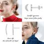 Earrings for Women Hoop Huggie Girls Ear Piercing Minimalist Cuff Mini Bar Dainty Stud Perfect for Gifting Rose Gold Plated AAA+ Cubic Zirconia Small Set 14pcs Earrings (14Pcs Set)