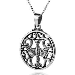 AeraVida Gentle Dove Holy Spirit .925 Sterling Silver Pendant Necklace