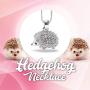 Lola Bella Gifts Crystal Hedgehog Fashion Necklace