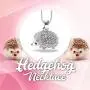 Lola Bella Gifts Crystal Hedgehog Fashion Necklace Lola Bella Gifts Crystal Hedgehog Fashion Necklace