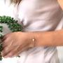 PAVOI 14K Gold Plated 925 Sterling Silver Cubic Zirconia Solitaire Diamond Bracelet | Bridesmaid Bracelets | Gold Bracelets for Women