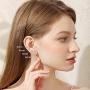 Ccino 925 Sterling Silver Stud Earrings for Women, Silver Stud Earrings with Cubic Zirconia, Hypoallergenic Small Sleeper Cartilage Studs for men, Sizes 3/4/5/6mm, 3 Colors in Silver/Gold/Rose Gold