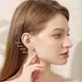 Ccino 925 Sterling Silver Stud Earrings for Women, Silver Stud Earrings with Cubic Zirconia, Hypoallergenic Small Sleeper Cartilage Studs for men, Sizes 3/4/5/6mm, 3 Colors in Silver/Gold/Rose Gold