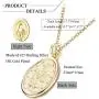 Sllaiss 925 Sterling Silver Virgin Mary Necklace for Women Men 18K Gold Plated Pendant Religious Madonna Necklace Chain 18 ” Christian Jewelry Sllaiss 925 Sterling Silver Virgin Mary Necklace for Women Men 18K Gold Plated Pendant Religious Madonna Necklace Chain 18 ” Christian Jewelry