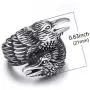 Elfasio Viking Crow Ring Nordic Men Stainless Steel Vintage Rings US Size 8-13 Elfasio Viking Crow Ring Nordic Men Stainless Steel Vintage Rings US Size 8-13