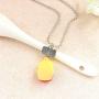 NA 3 Pcs/Set Cartoon Necklaces French Fries Hot Dog Bread Hamburger Pendant Best Friends Unicorn Necklace Christmas BFF Sets Jewelry (Ships)