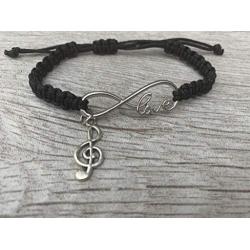 Infinity Collection Music Bracelet - Music Jewelry - Music Gift - Music Note- Music Lover Jewelry Gift