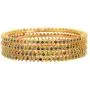 Efulgenz Indian Bollywood CZ Crystal Rhinestone Gold Plated Multicolor Wedding Bridal Bracelet Bangle Set Jewelry