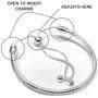 Authentic Bolenvi 925 Sterling Silver Adjustable Size Clip On/Off Bracelet compatible with Pandora Beads Charms