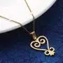 Stainless Steel African Adinkra Symbol Pendant Necklace SANKOFA Learn From The Past Charm Jewelry