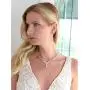 Mariell Cubic Zirconia Vine Wedding Necklace and Earrings Jewelry Set for Brides, Silver Platinum Finish Mariell Cubic Zirconia Vine Wedding Necklace and Earrings Jewelry Set for Brides, Silver Platinum Finish