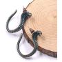 Vintage Punk Snake Cobra Stud Earrings for Women Animal Snake Dangle Drop Earrings Jewelry