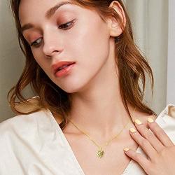 SISGEM 14K Real Gold Heart Necklace for Women,Solid Gold Chain and Pendant Necklace with Natural Diamond,Anniversary Jewelry Gifts for Wife Girlfriend,16+2