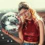 1970s Disco Accessories Disco Set Ball Earrings Necklace Bracelet and Sunglasses for Women