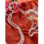 Mudder 2 Pack 1920s Artificial Long Pearl Necklace Flapper Beads Faux Pearl Vintage Jewelry for Women Girls, 71 Inch