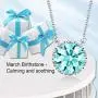 Yalong Birthstone Necklace for Women 5A Zirconia Crown Pendant 14K White Gold Plated Dainty Silver Chain Choker jewelry Gift Girl Yalong Birthstone Necklace for Women 5A Zirconia Crown Pendant 14K White Gold Plated Dainty Silver Chain Choker jewelry Gift Girl
