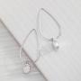 Silpada Wire Drop Earrings in Rhodium-Plated Sterling Silver