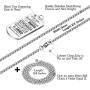 FIBO STEEL Dog Tag Pendant Necklace for Men Boy Son Graduation Birthday Inspirational Gifts
