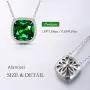 Alantyer Birthstone Necklace Square Pendant Anniversary Jewelry Gifts for Women and Girls Crystal Comes from Swarovski Alantyer Birthstone Necklace Square Pendant Anniversary Jewelry Gifts for Women and Girls Crystal Comes from Swarovski