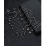 Ofeiyaa 9 Pairs Chain Tassel Earrings Wave Threader Ball Dangle Drop Chain Earrings Set Curved Threader Earrings For Women Girls Silver Gold Tone