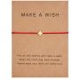 AOASK 5 PCS Friendship Bracelet Gift Card - Braided Wish Rope Bracelet Jewelry Charm Bracelet for Couple