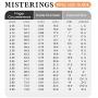 MISTERINGS Basic 8mm Tungsten Carbide Wedding Rings for Men Black Matte Finish Beveled Edge Comfort Fit Band
