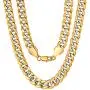 ChainsPro Men Cuban Link Chain, Dainty Necklace, 6/8MM Width, 18/20/22/24/26/28/30 Inches,Gold/Black Color (with Gift Box) ChainsPro Men Cuban Link Chain, Dainty Necklace, 6/8MM Width, 18/20/22/24/26/28/30 Inches,Gold/Black Color (with Gift Box)